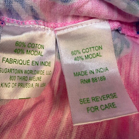 Lilly Pulitzer Essie Dress Medium Barefoot Princess Split Neck EUC - Picture 8 of 11